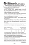 Schumacher 1010-2-PE Operating instructions