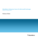 BlackBerry Enterprise Server for Microsoft Exchange