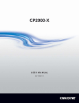 Christie CP2000-X User manual