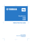 Yamaha VXR Operator`s manual