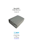 ADRF Duo-i6525 User manual