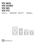 Boston Acoustics VSi585 Specifications