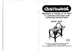 Charnwood W625 Operating instructions