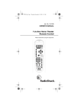 Radio Shack 7-in-One RF Owner`s manual