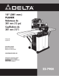Delta 22-790X Instruction manual