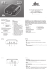 dbx 1024 Owner`s manual