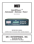 MFJ MFJ-5124K Instruction manual
