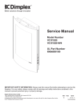 Dimplex VCX1525 Service manual