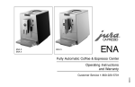 Capresso Ena 5 Operating instructions