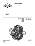 Briggs & Stratton 210000 Operator`s manual