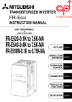 Mitsubishi Electric FR-E5NC Instruction manual