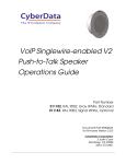 CyberData 011183 Product specifications