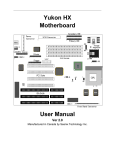 Seanix Yukon HX User manual