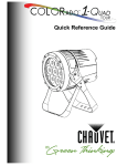 Chauvet Colorado 1-Quad Tour User manual