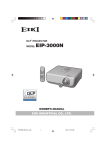 Eiki EIP-3000N Owner`s manual