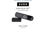 DVDO AVLab TPG User`s guide