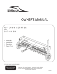 Brinly SAT-40 BH Owner`s manual