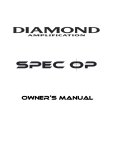 Diamond Amplification MAC-2 Owner`s manual
