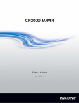 Christie CP2000-M Setup guide