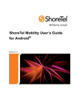 ShoreTel Mobility Router 4000 User`s guide