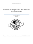 Using the ASUS P53E Notebook PC