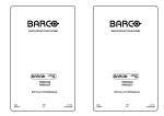 Barco R9002327 Installation manual