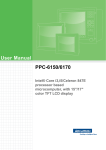 Advantech PPC-6150A User manual