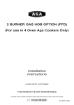 AGA ELECTRIC HOB UNIT Specifications