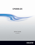 Christie CP2000-ZX Setup guide