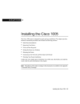 Cisco 1005 - 1005 Router User guide