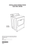 Whirlpool 3RLEC8600 Service manual