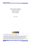 Seyeon FW1170 User`s manual