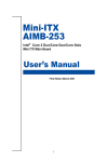 Advantech AIMB-253 User`s manual