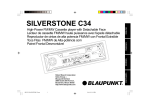 Blaupunkt porto SILVERSTONE C34 Troubleshooting guide