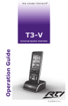 Remote Technologies T3-V Operating instructions