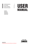 Zanussi ZRX307W User manual