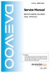 Daewoo DWD-E1211W'S Service manual