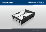 ADDER AdderLink X-DVI User guide
