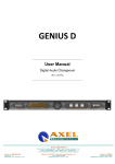 Axel GENIUS D User manual
