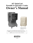 QuietCool QC18DVS Owner`s manual