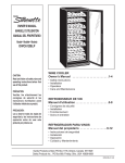 Danby DWC612BLP Owner`s manual