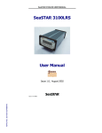 SeaSTAR 3100LRS User manual
