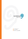 Unitron Indigo BTE Operating instructions