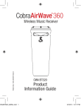 Cobra AirWave Product information guide