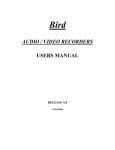 audio / video recorders users manual