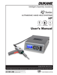 Dukane iQ Series HP User`s manual