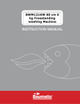 Baumatic BWM1216W User manual