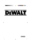 DeWalt DW920 Technical data