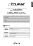 Eclipse AVN5500 Installation manual