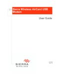 Sierra Wireless Wireless Modem User guide